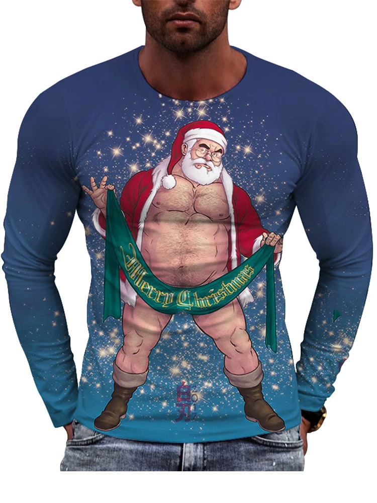 Hip Hop Christmas Funny Graphics New Year Rave Men's And Women's Clothing Creative High Quality Comfortable 3d Printed T-Shirts