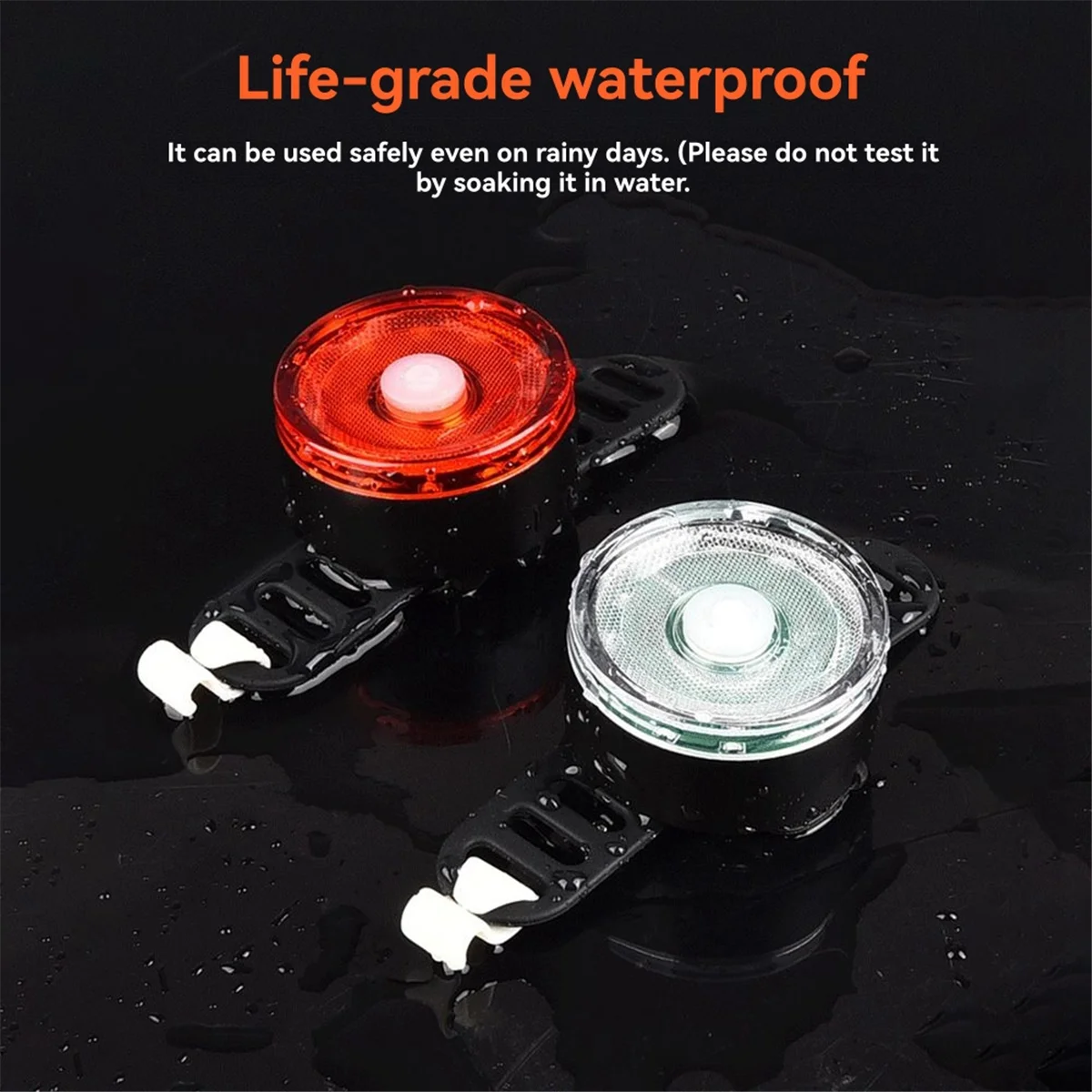 

2525+ красные и белые светодиодные велосипедные фонари, набор перезаряжаемых велосипедных фонарей, фонарик, перезаряжаемый через USB светильник