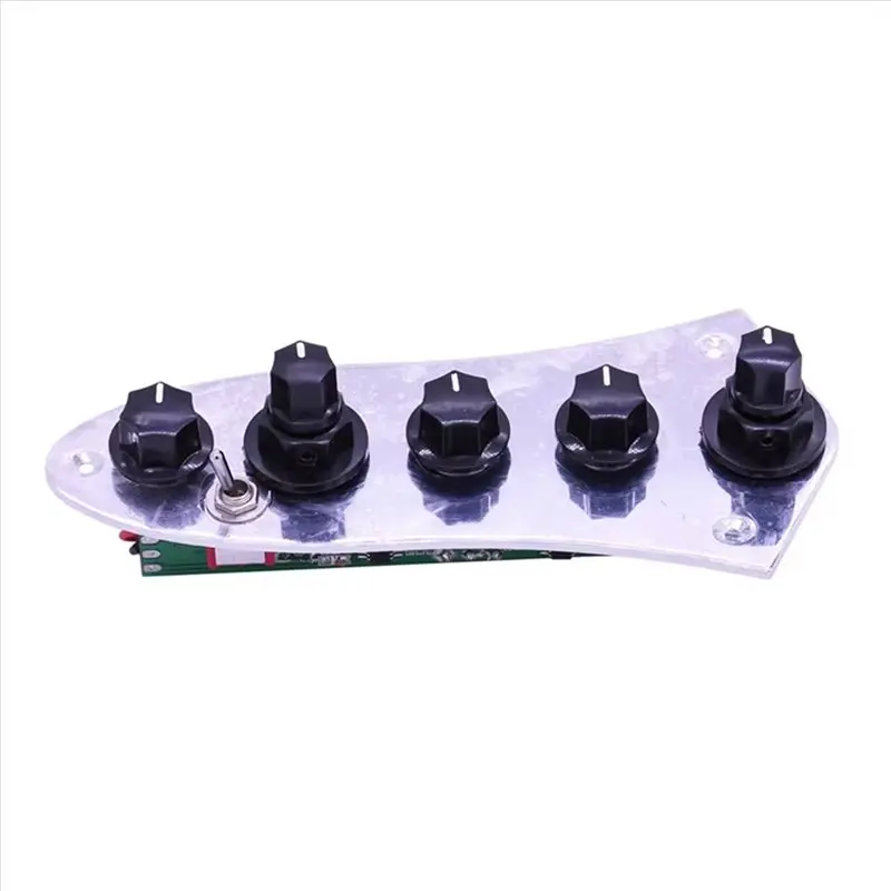 AA90-For 4/5 String Bass Guitar Parts With Electric Bass Pickup 5 Jazz JB Wired Control Plate For Bass Loaded view 5