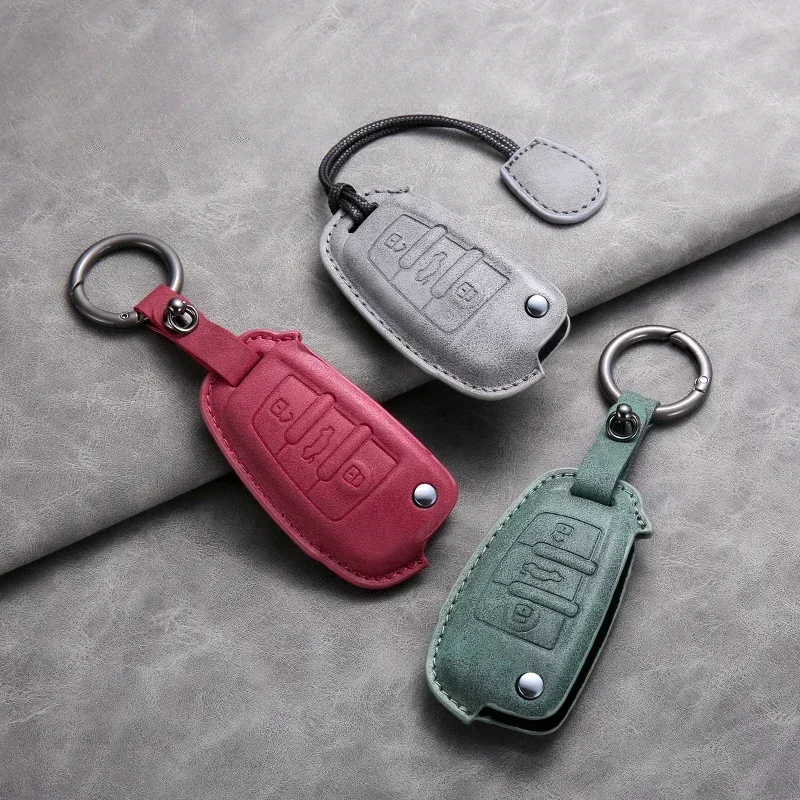 

Car Key Case Cover Protector Shell Bag for Audi A1 A3 A4 8P 8L 8V A5 B6 B7 A6 A6L A7 C5 C6 Q2 Q3 Q5 Q7 4F S3 S4 S6 RS3 TT TTS R8