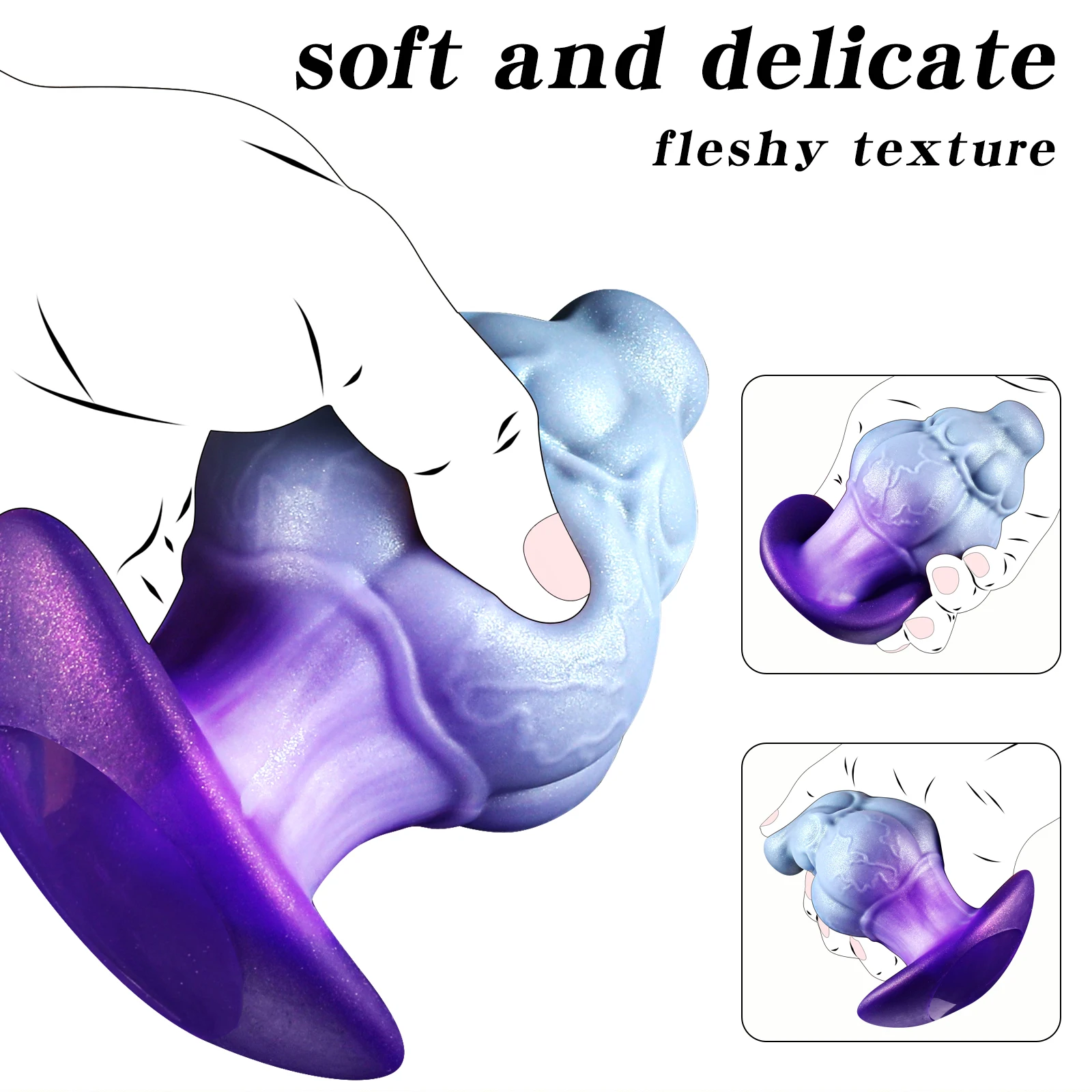 Plug anal tentacule alien silicone dildo monstre épais_voghion.com