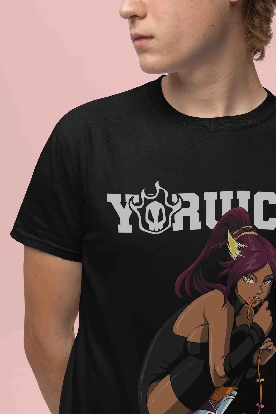 Bleach Anime Shirt Yoruichi Tshirt Ichigo Bankai T-Shirt Aizen Zaraki Unisex Tee