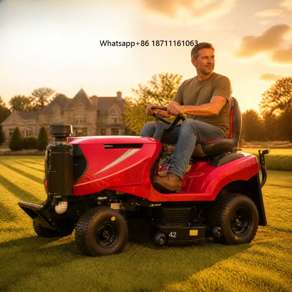 30 42 Inch Ride on Lawn Mower Tractor DIY  Grass Cutting Weeding Trimmer Tractor Lawn Mower Riding for Sale