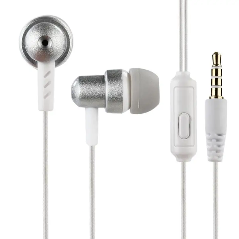 3.5mm Direct Plug-In Wired EarphoneIn-EarHeadset Answer Call And End Call Button Design Hot Sale Wholesale