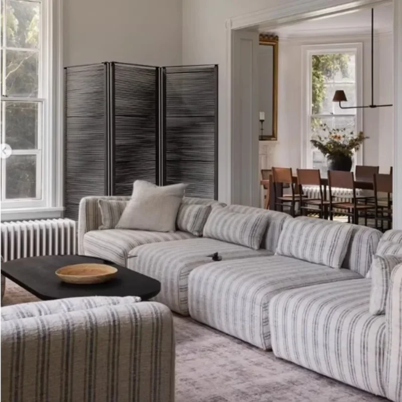 steel braided rope   Italian soft space partition living room