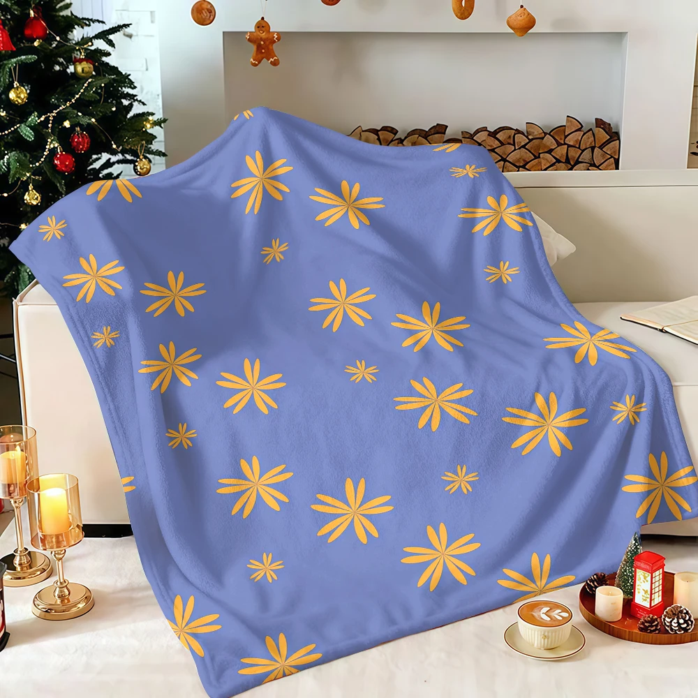 Sicilian Tile Pattern Large Size Fluffy Breathable Christmas Bed Blanket Ideal for Wedding Anniversary Presents Couples