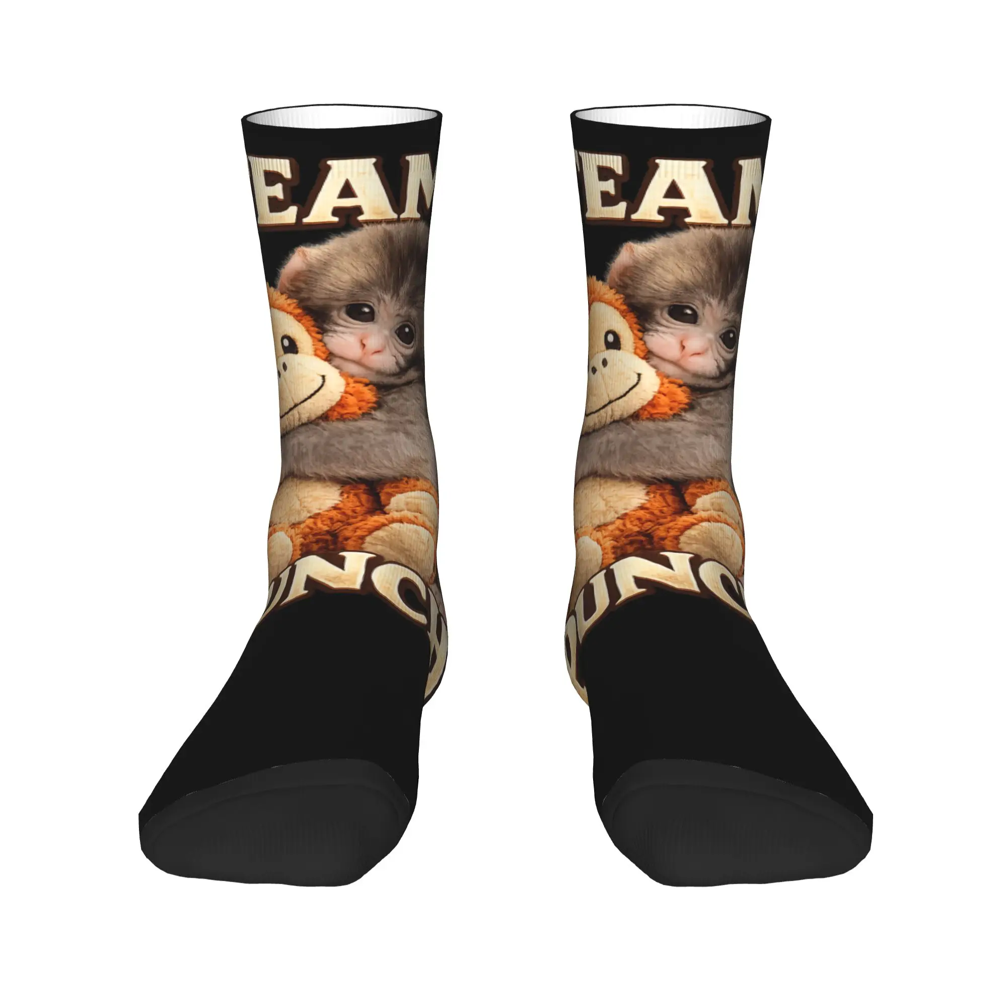 Monkey Team Punch Stockings  Design Retro Socks Autumn Anti-Slip Socks Unisex Men Outdoor Sports High Quality Socks