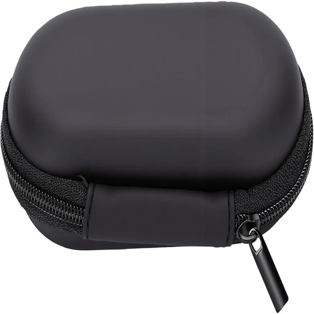 2PCS EVA Material Trumpet Mouthpiece Case With Zipper Black Trumpet Mouthpiece Storage Box Compact Size