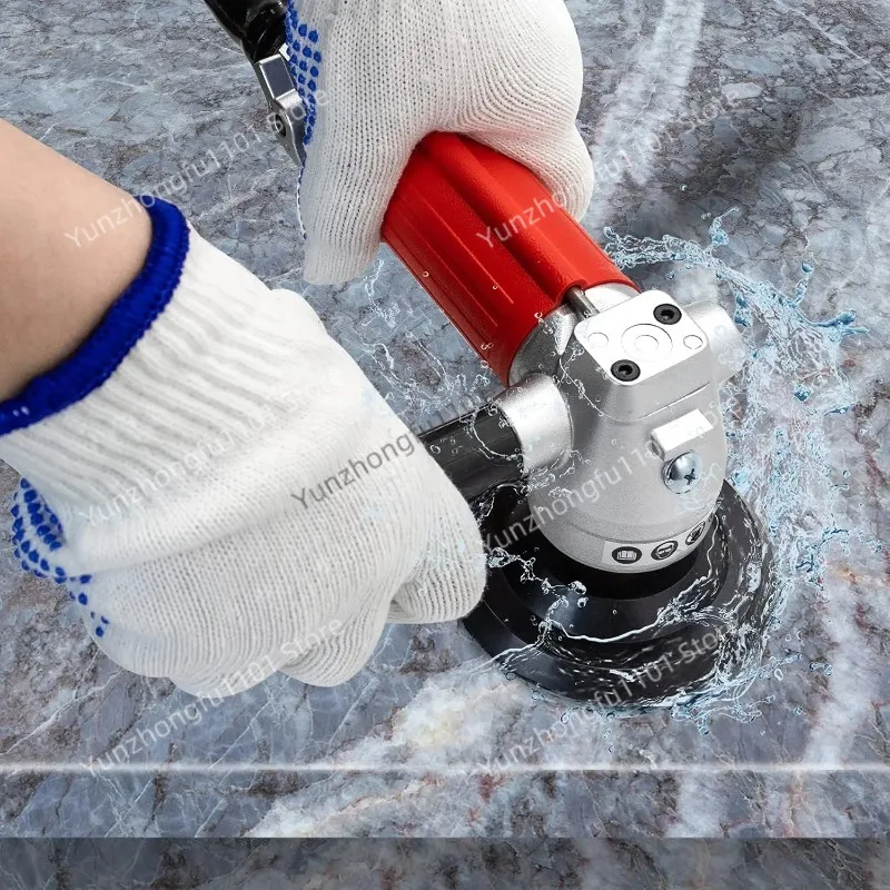 

Пневматические влажные шлифовальные машины для камня, пневматические водоструйные шлифовальные аппараты с задним выхлопом, 5500 об/мин, для гранита, мрамора, бетона