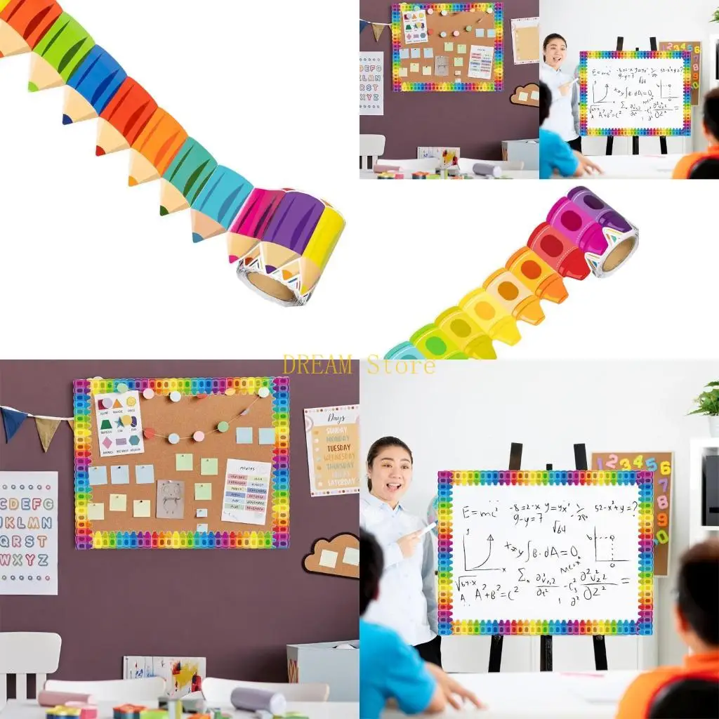 

25,9 фута карандашной рисунок граница отделка настенная наклейка для наклейки на доску для уведомления доски декора