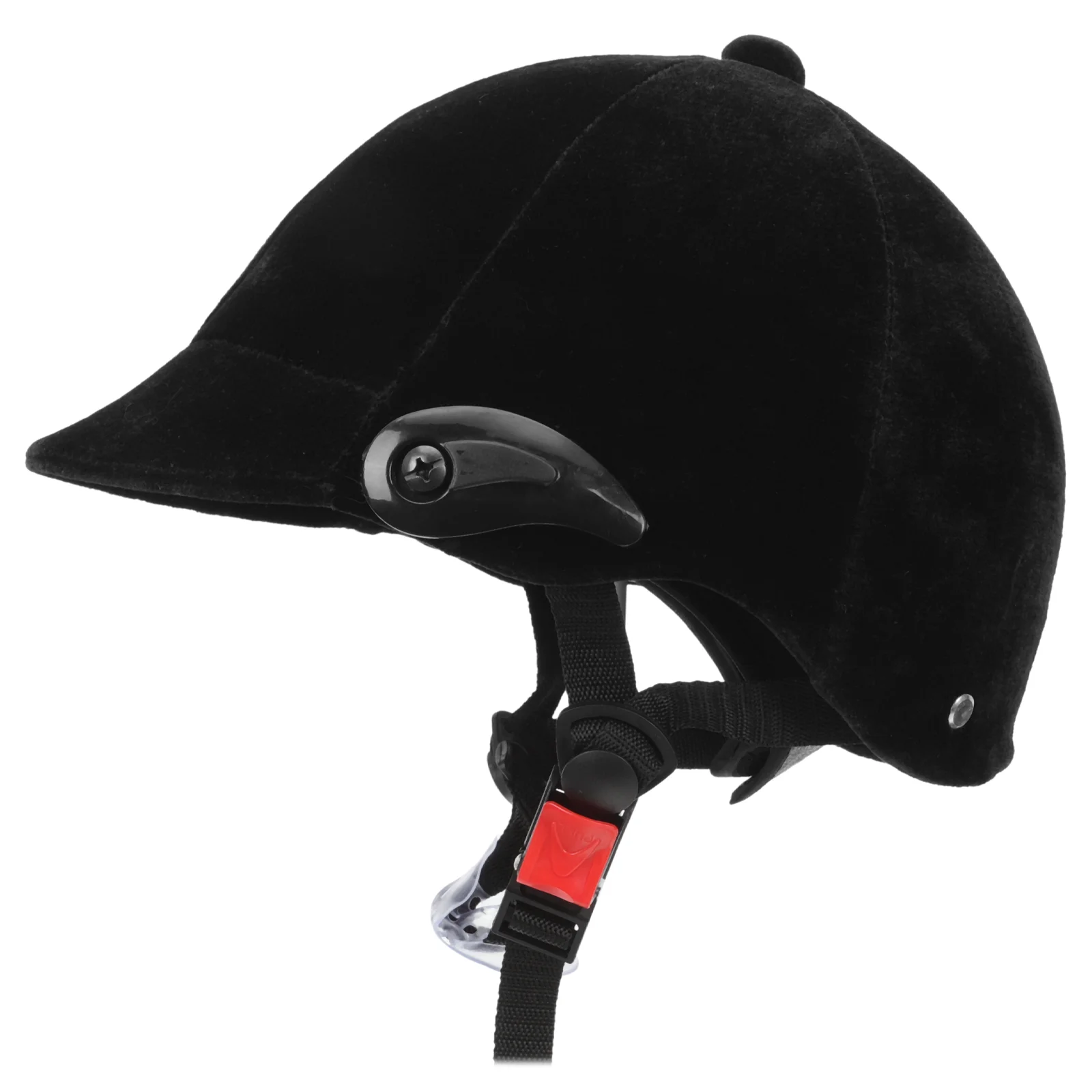 Cappello di sicurezza per bambini traspirante per ragazze da equitazione per bambini Equipaggiamento protettivo Nero per bambini equestri