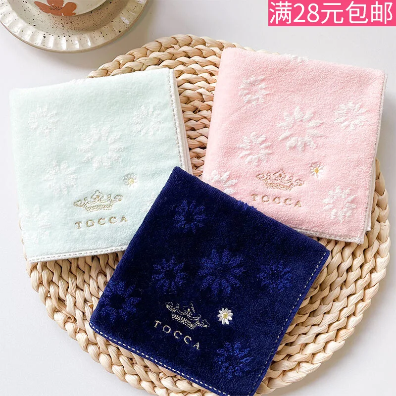 

Экспортный японский оригинальный одиночный Tocc квадратный шарф с вышивкой, мягкий жаккардовый квадратный шарф, носовой платок, женское полотенце для лица