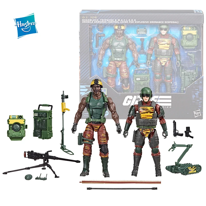 In Stock Original Action Figure G.I.JOE Classified Series  Roadblock Tripwire M.A.C.L.E.O.D Anime Figure Model Toy Gifts