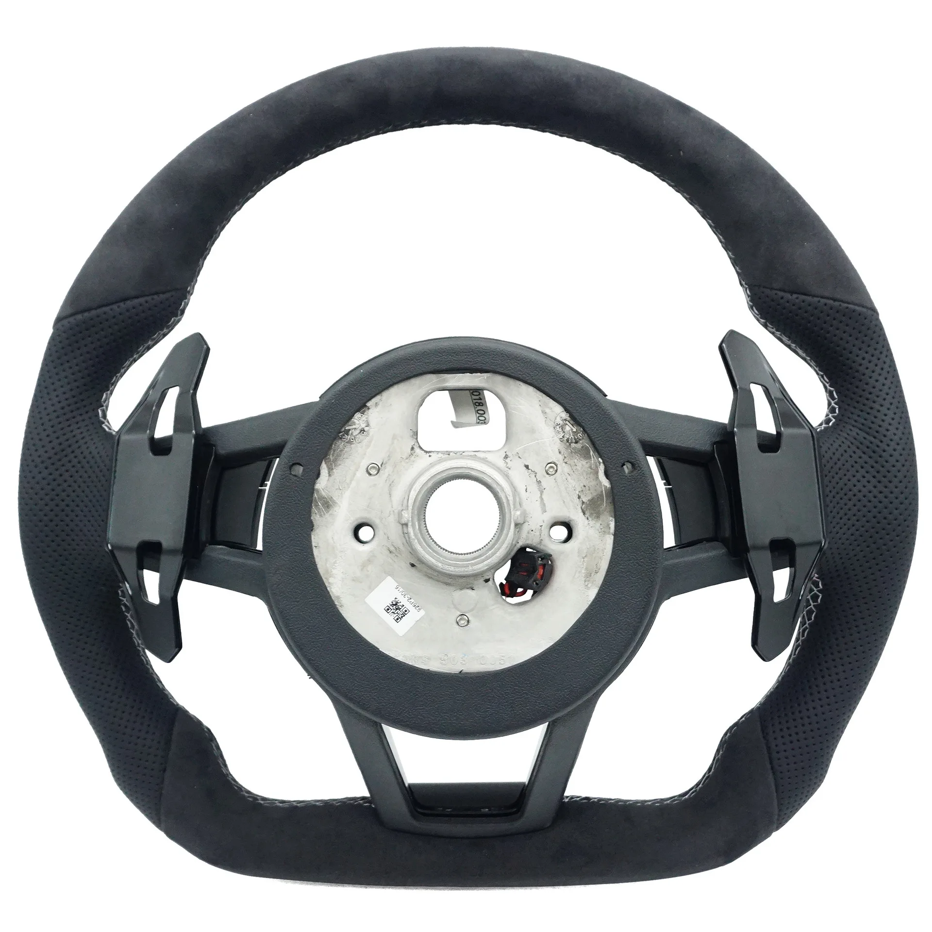 Suitable for Audi R8 RS standard up and down hair left and right punching gray line with button paddle heating steering wheel