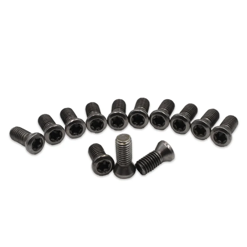 20pcs M2 M2.5 M3 M3.5 M4 M5 M6 Insert Torx Screw Replaces Carbide Inserts CNC Lathe Tool/Blade Cutter Bar Alloy Steel 12.9