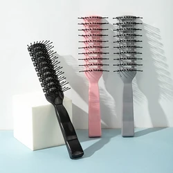 Men Plastic Vent Hair Brush Anti-static Comb Hairdressing Salon Barber Curly Hair Care Wig Styling Tool Comb Brush Massage Tool