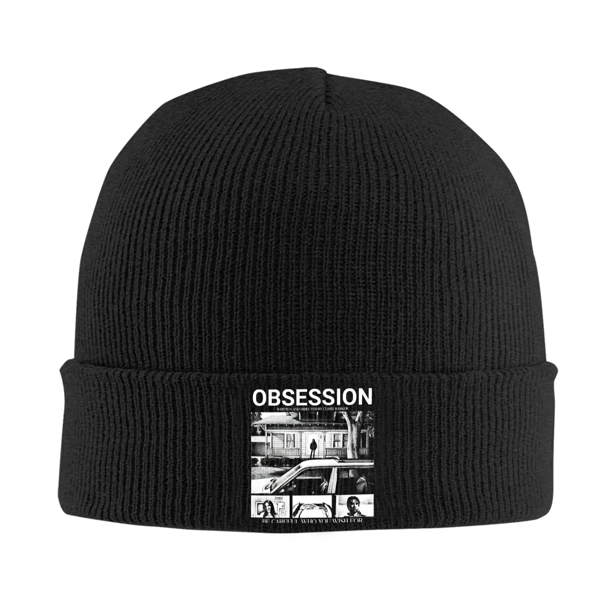 Obsession Horror Movie Knitted Caps for Women Men Beanies Winter Hats Acrylic  Casual Melon Cap
