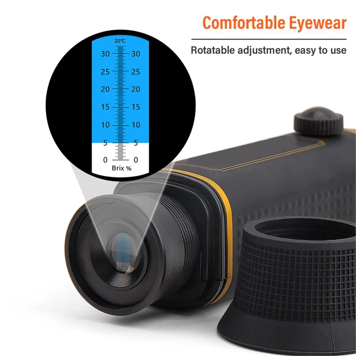 DT81 Brix Refractometer 0-32% ATC Handheld Sugar Tester for Beer Wine Juice Honey Brewing Food