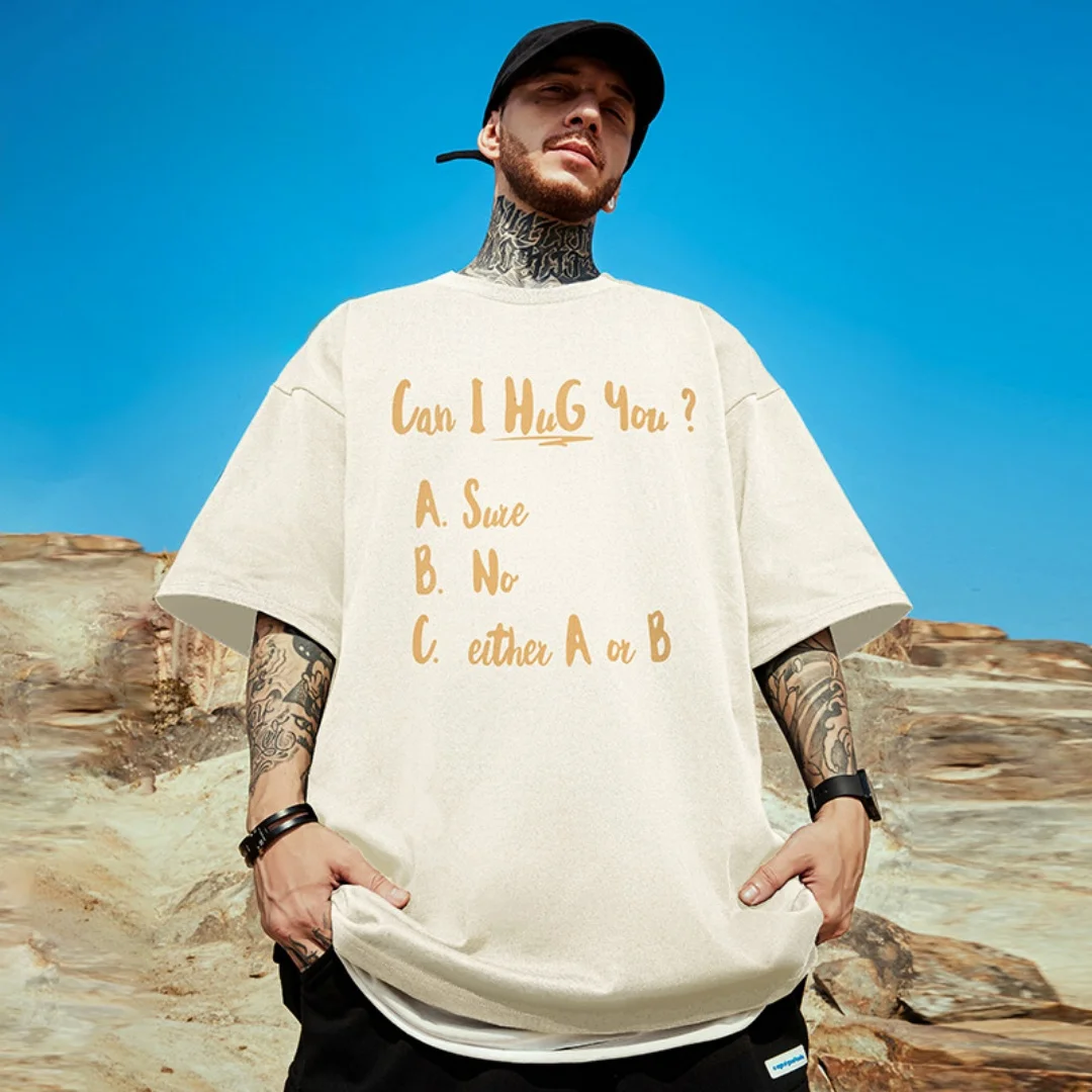 

Mens Summer Casual T Shirt with Funny Text Print Trendy Comfortable Lightweight Breathable Soft Tee for Daily Wear