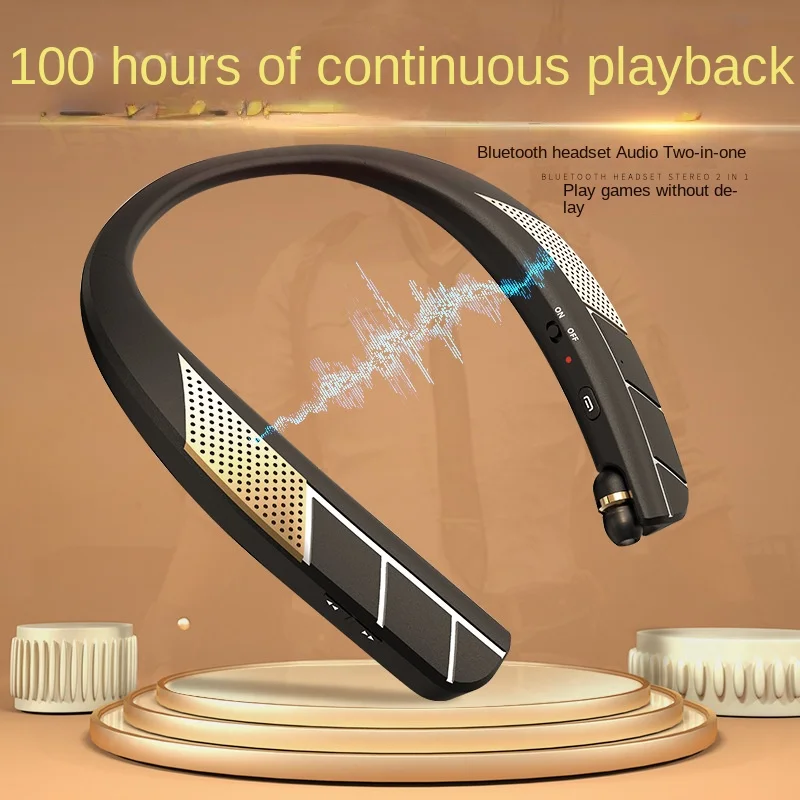 LZ-6 LZ-5 Bluetooth 5.0 Neckband Headset Wireless Earphone Speaker Headphone Waterproof Sport Headset With Mic NoiseCancelling