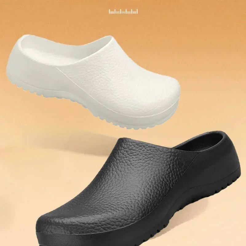 Shevalues الرجال إيفا قباقيب الرجال الشيف أحذية عدم الانزلاق المطبخ أحذية عمل النفط واقية مقاوم للماء ومقاومة للاهتراء أحذية من المطاط #1