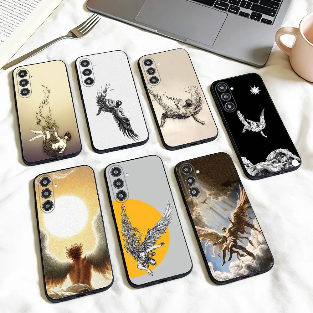 G-Greek M-Myth Icarus   phone Case For Samsung Galaxy A73,A72,A71,A70,A53,A52,A51,Others Soft Black Shell