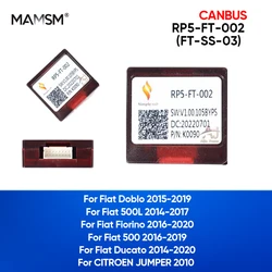 MAMSM Car Radio Canbus Box For Fiat Doblo 500L 500 Ducato CITROEN JUMPER 2014-2020 Auto Decoder Adapter RP5-FT-002/FT-SS-03A