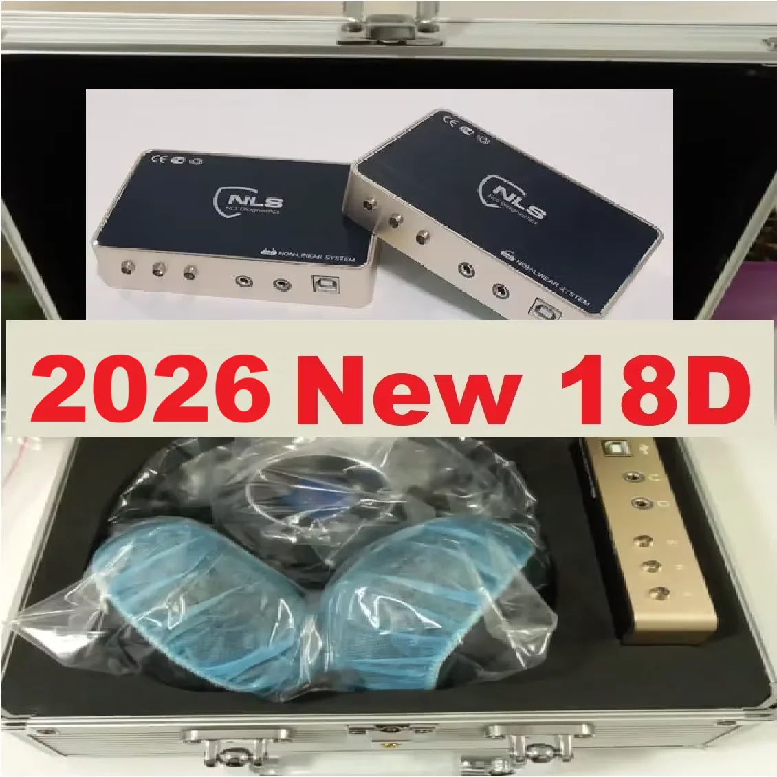 2026 Newest 18D CELL NLS AURA CHAKRAS IRIS Body Analyzer NON LINEAR System Bio Resonance English Spanish Portuguese French