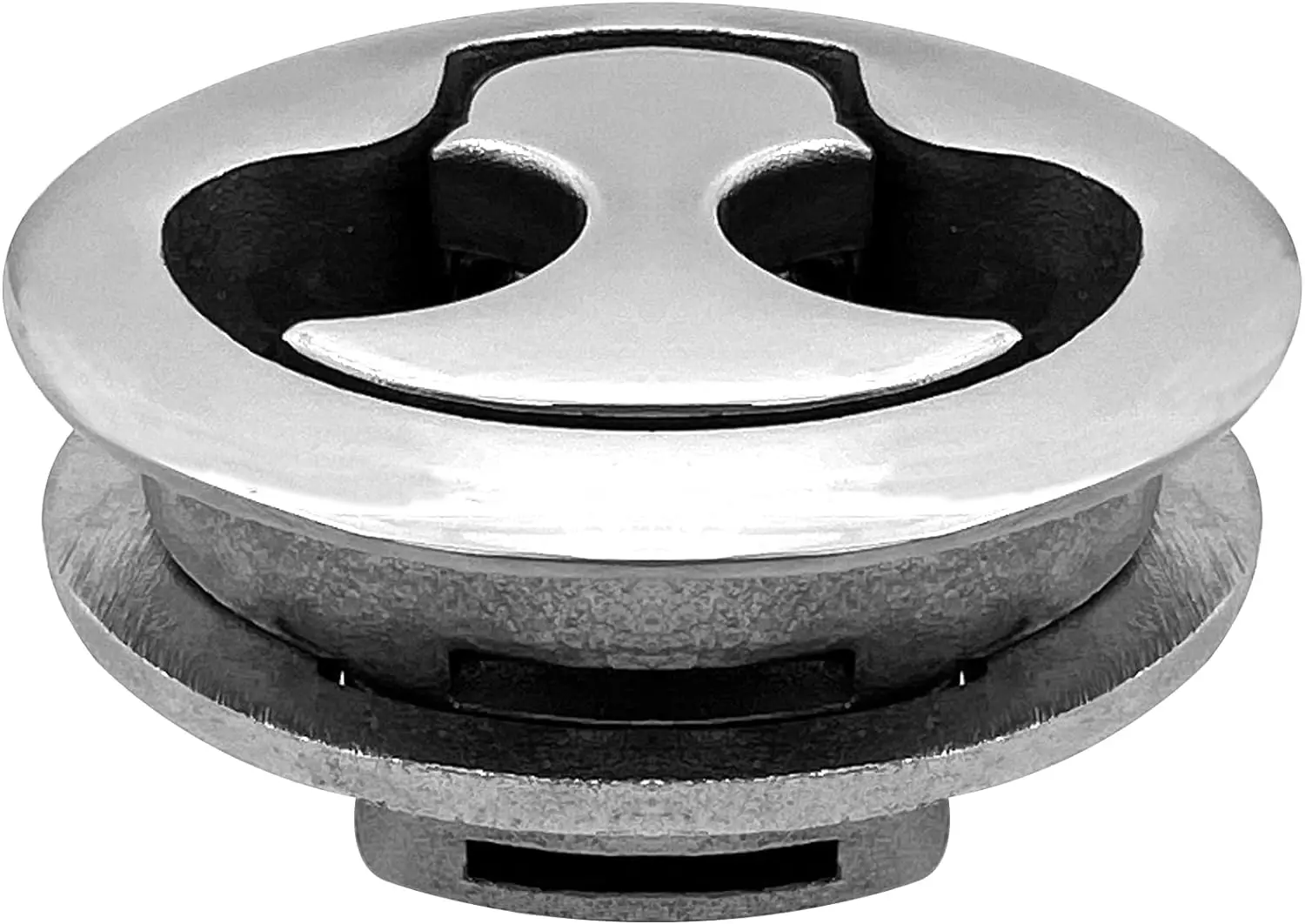 Isure Marine Boot Vergrendelt Roestvrij Staal 2 ", Klink Luik Rond Pull Marine Boot Flush Pull Hatch Vergrendeling Lift Hendel