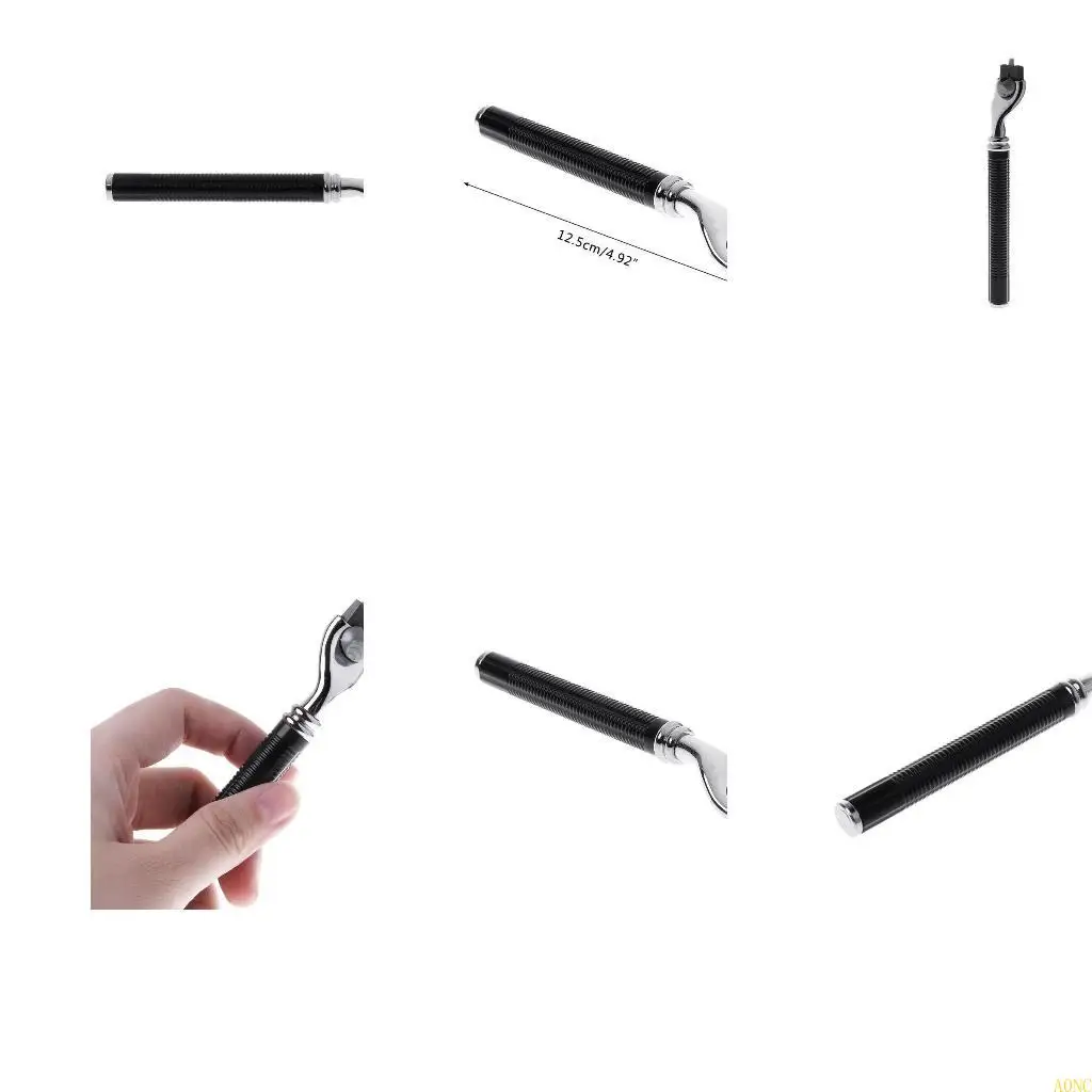 A0NC Manual seguridad giratorio para maquinilla afeitar capas, sin cuchillas, recorte barba para hombres para