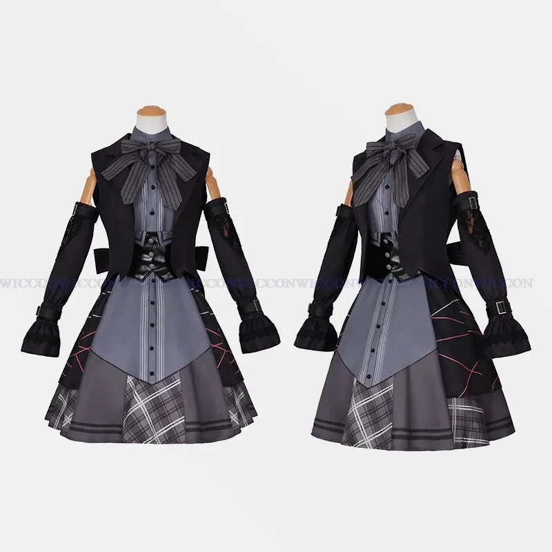 2025 11 프로젝트 세카이 아사히나 마후유 요이사키 카나데 코스튬 가발 게임 애니메이션 코스프레 할로윈 파티 소녀 로리타 드레스 B