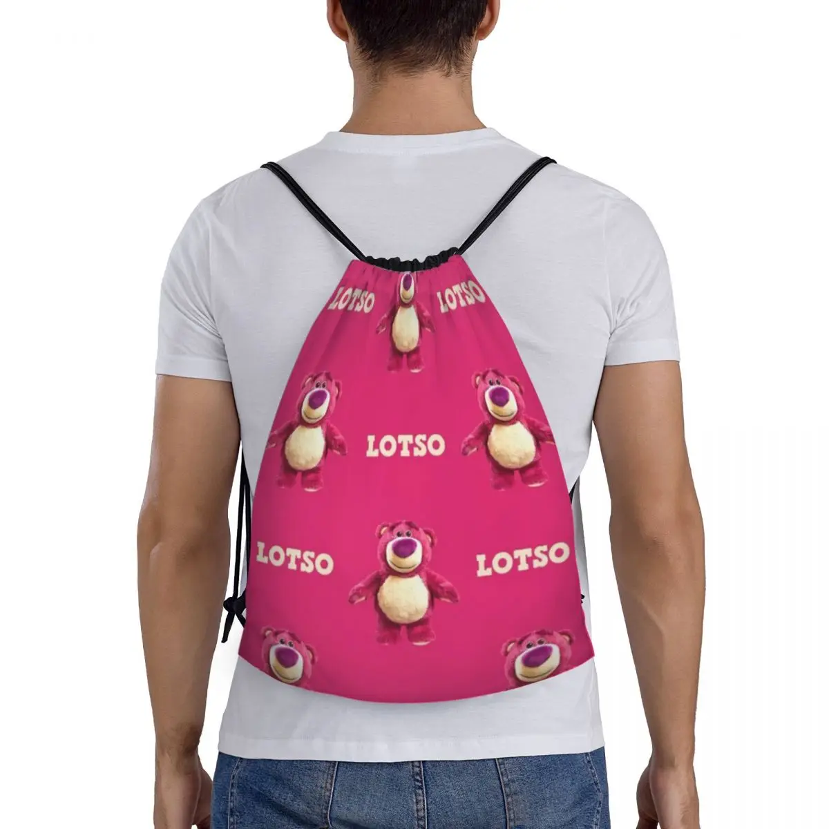 Lotso Drawstring Back Pack Bag Travel Storage Package Teenagers Beach Tote Bag School Sport Shoe Bag Portable