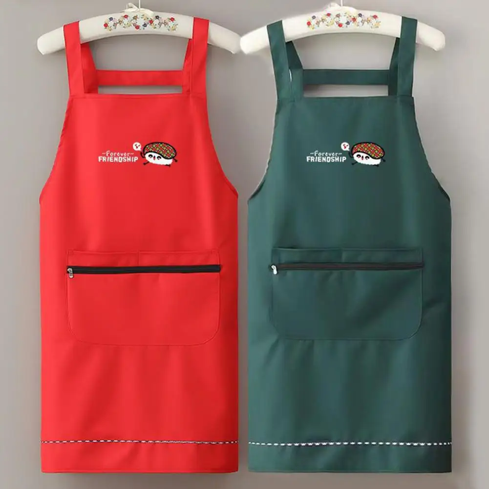 Korean Style Apron Women Men Waterproof PVC Cooking Apron Oil-proof Non-stick Cooking Chef Apron Gardening Protective Aprons