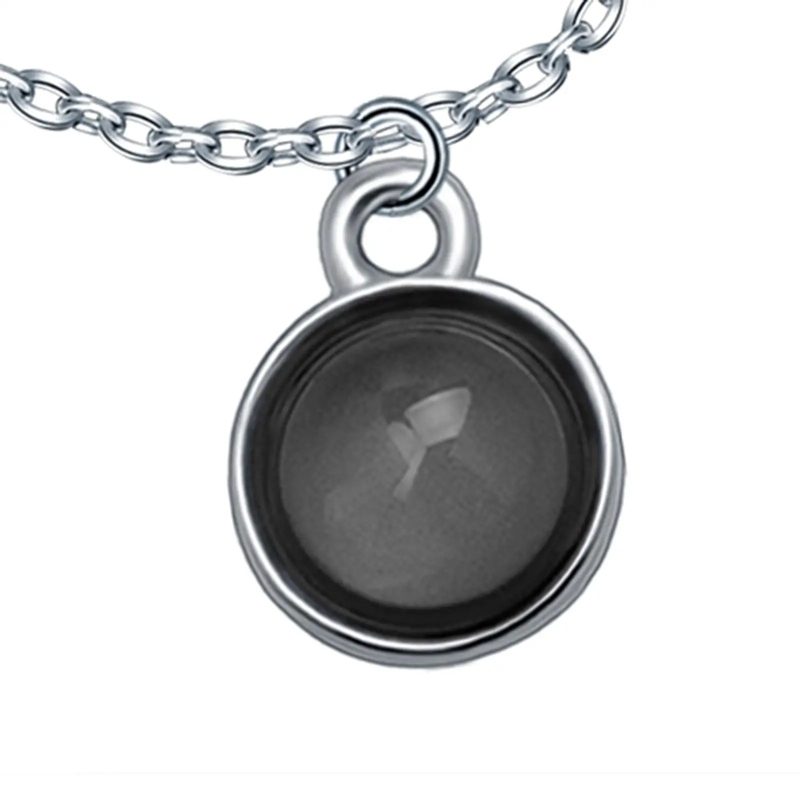 Temperature Sensitive Color Changing Bracelet Round Pendant Jewelry Gift for Women Men Stainless Steel Chain Adjustable Unisex