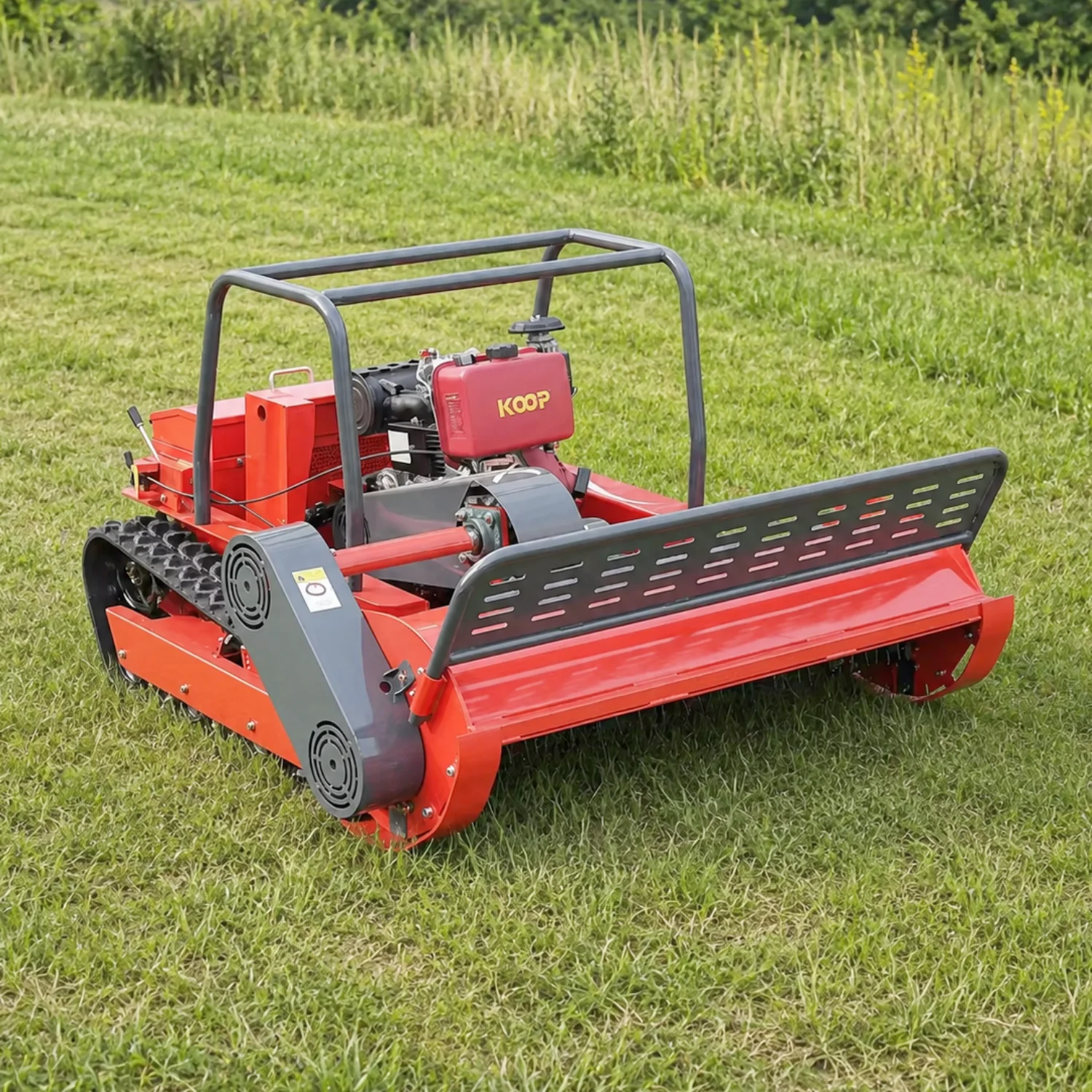1000mm Schnittbreite Ferngesteuerter Rasenmäher Maßgeschneiderter RC-Grasschneider Schwerlastmaschine für Landwirtschaft, Garten und Hangarbeit – Detail 2