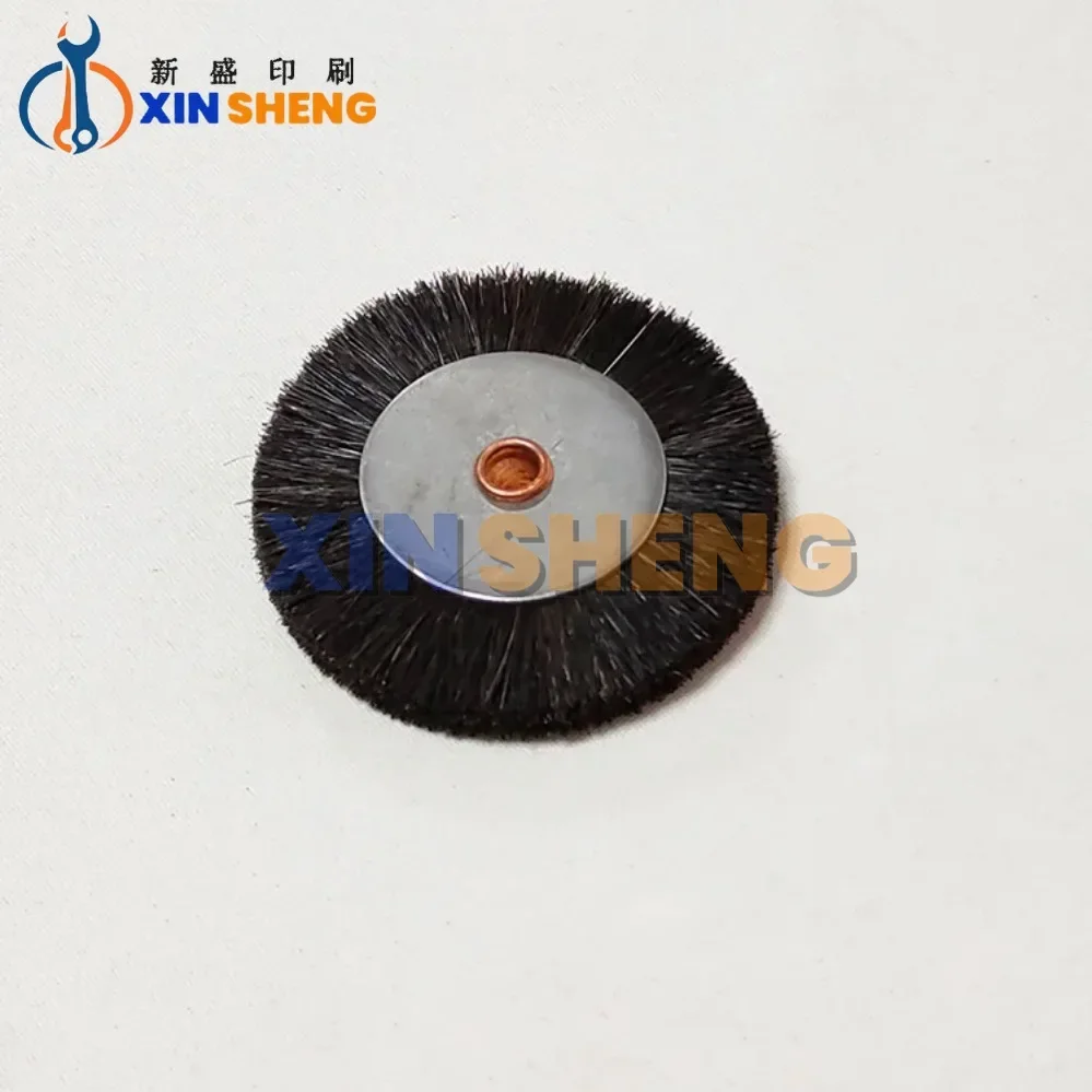 Best Quality 60x6x11mm Iron Core Black Color Brush Wheel for Offset Printing Machine