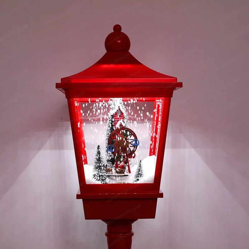 Christmas decorations Western-style snow street lights Music snow lights Living room lamp Shopping mall Hotel festival set props