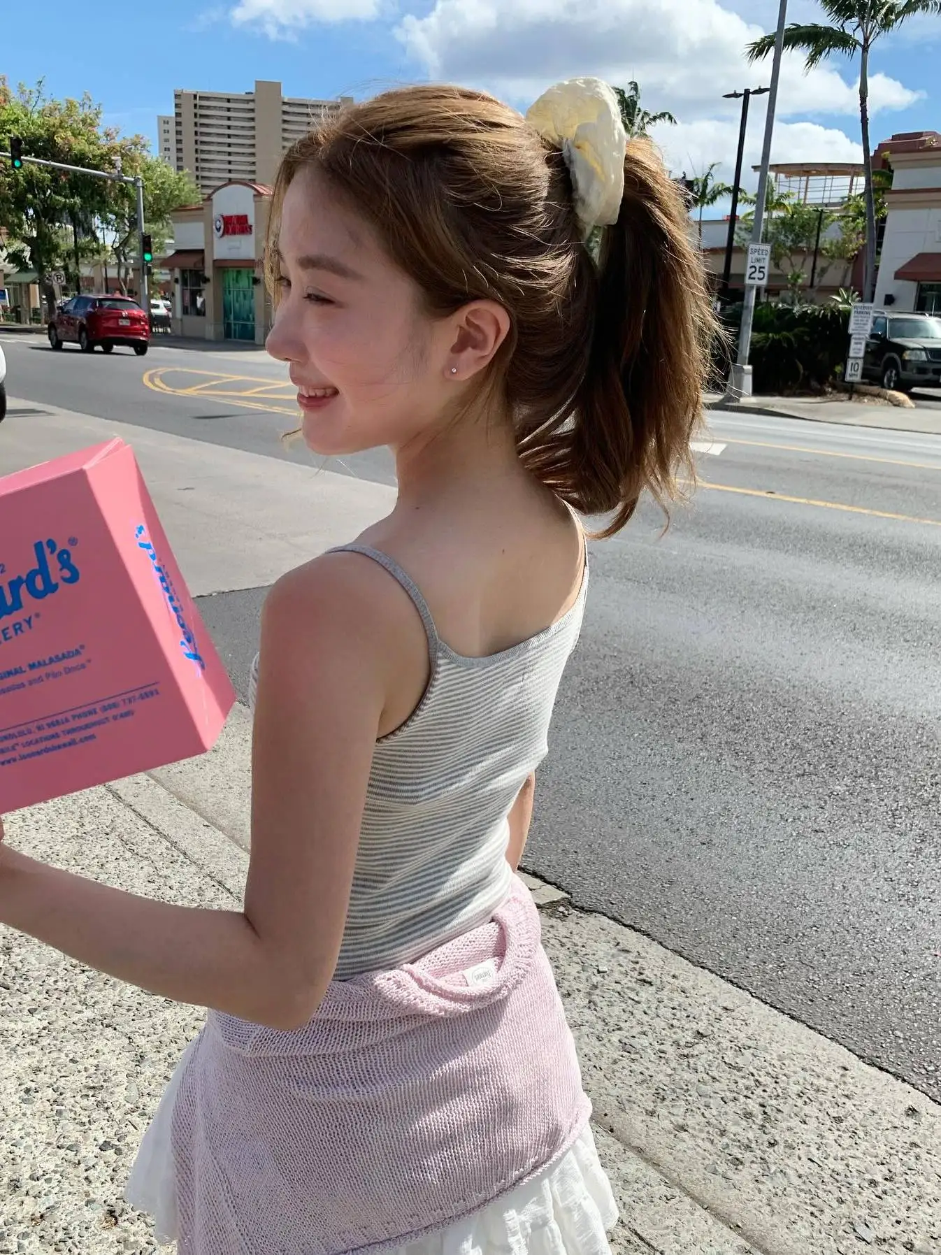 

Slim Fit Striped Tank Top Women's ort irt Barnnet Eight Milk ey Stripe Ribbed Vest Strap Summer Commute Sle Inner Wear