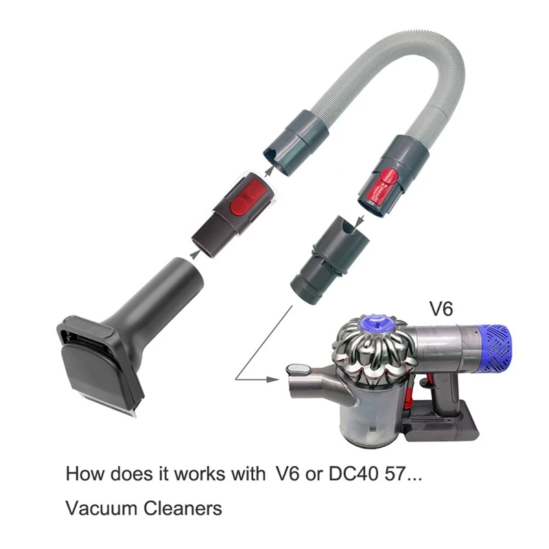 Kit de herramientas de novio de cepillo de pelo de mascotas al vacío para Dyson V11 V10 V8 V7 DC30 DC33 DC40 y Shark Miele Aspiradora