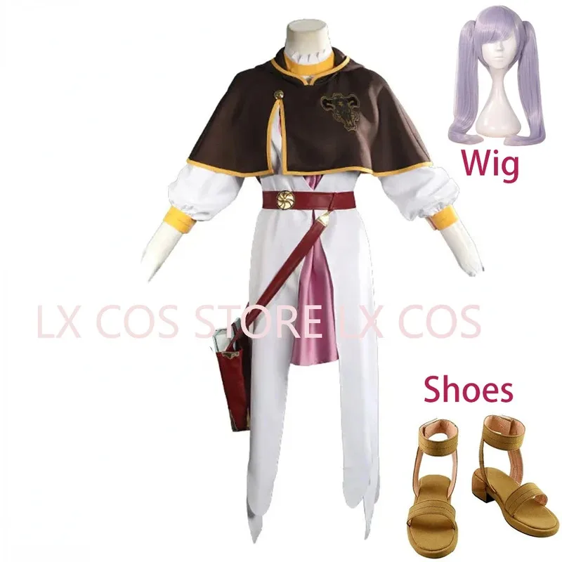 Costumes de Cosplay pour filles, costume d'halloween, cape Noell Silva, manteau, uniformes de robe, chaussures de perruque, Costumes pour femmes BF
