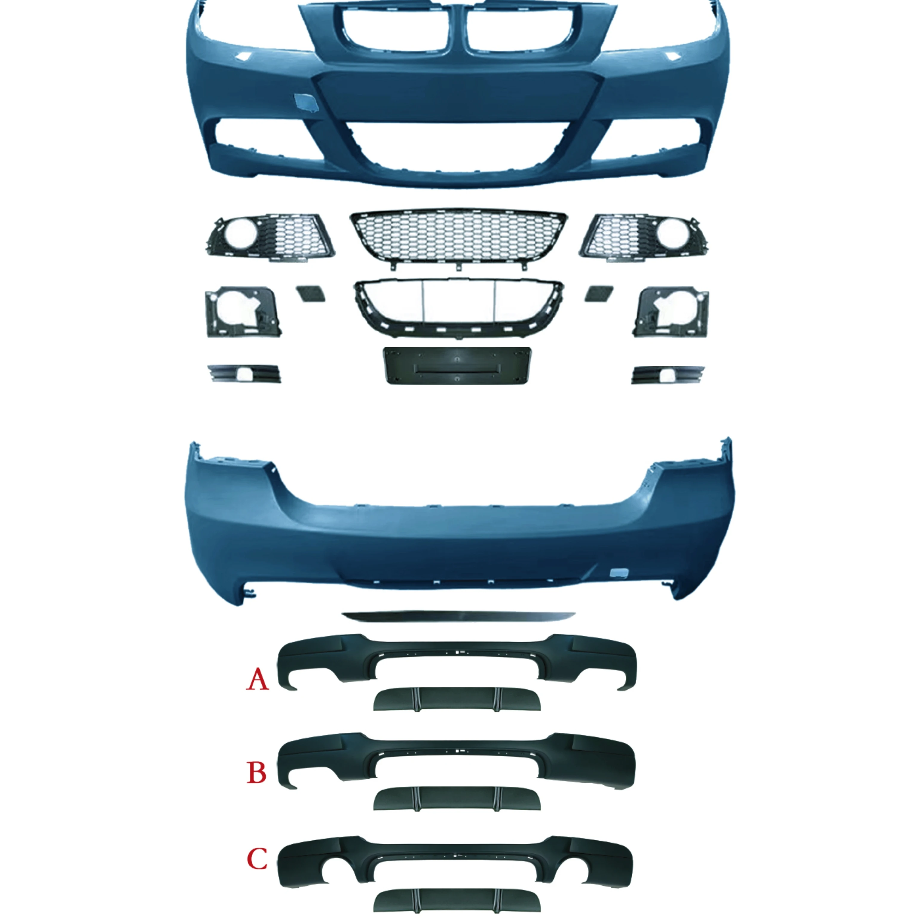 

Flying Wing For 3 Series E92 Upgrade To M3 Body Kits Car Bumper Front Rear Bumper Assembly Grill With Side Skirt Tail Throat