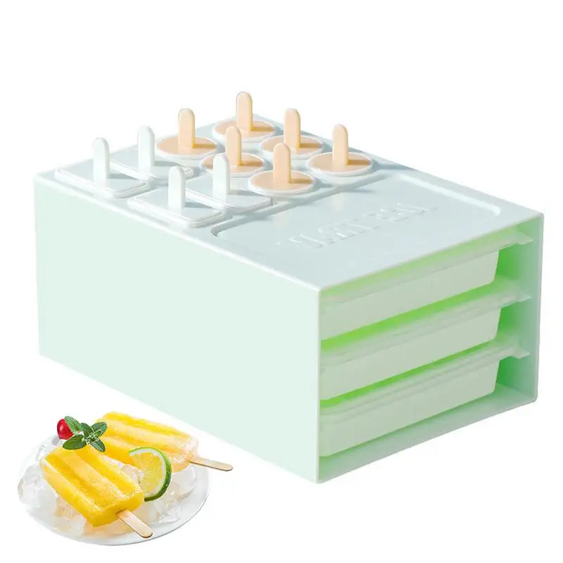

Ice Trays For Freezer Popsicles Molds With Sticks Easy-Release Kitchen Tool For Jelly Treats Snack Cold Drinks Beverage
