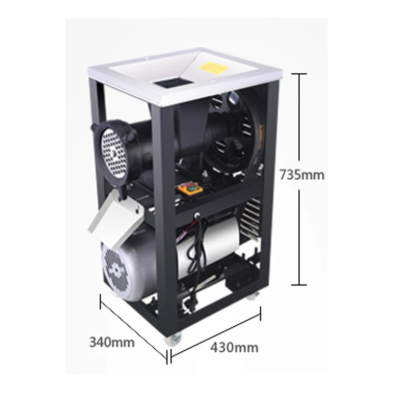 42 مفرمة اللحم الكهربائية عالية القوة مفرمة اللحم التجارية عالية الطاقة مفرمة الأسماك مفرمة الدجاج آلة تقطيع العظام 260 كجم/ساعة