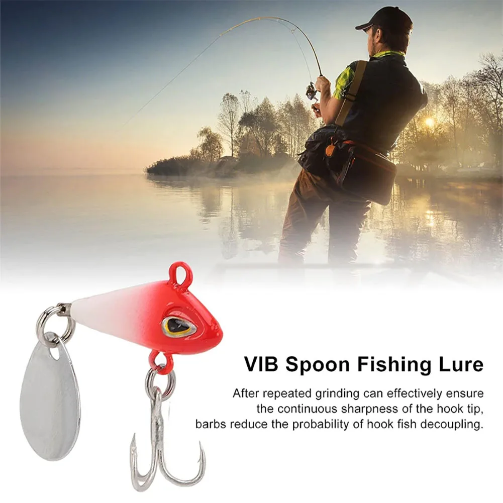 18g Vib Fishing Lure Metal Fish Bait Anti Corrosion VIB Viber Crankbait Fishing Spinner With Box Package For Outdoor Fishing