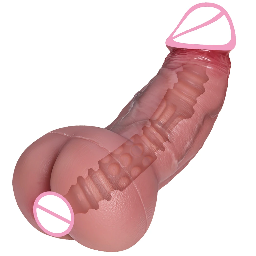 Realistic Penis Extender Sleeve Sex Condom for Men Masturbation Pussy Fake Ass Penis Enlarger Dildo for Couples Gay Sex Toys
