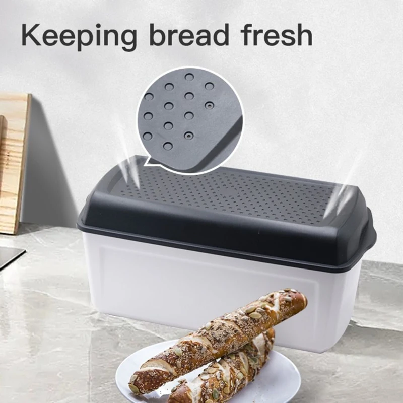 A85Q-Innovative Bread Bin Keeps Baked Goods Bread Smart Bread Bin Fresh-Keeping Kitchen Storage Box