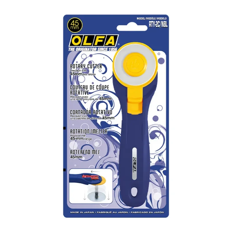 Olfa RTY-2/C 45mm distant Pinkle lame de coupe, coupe-couture multi-usages pour couper le cuir tissu papier