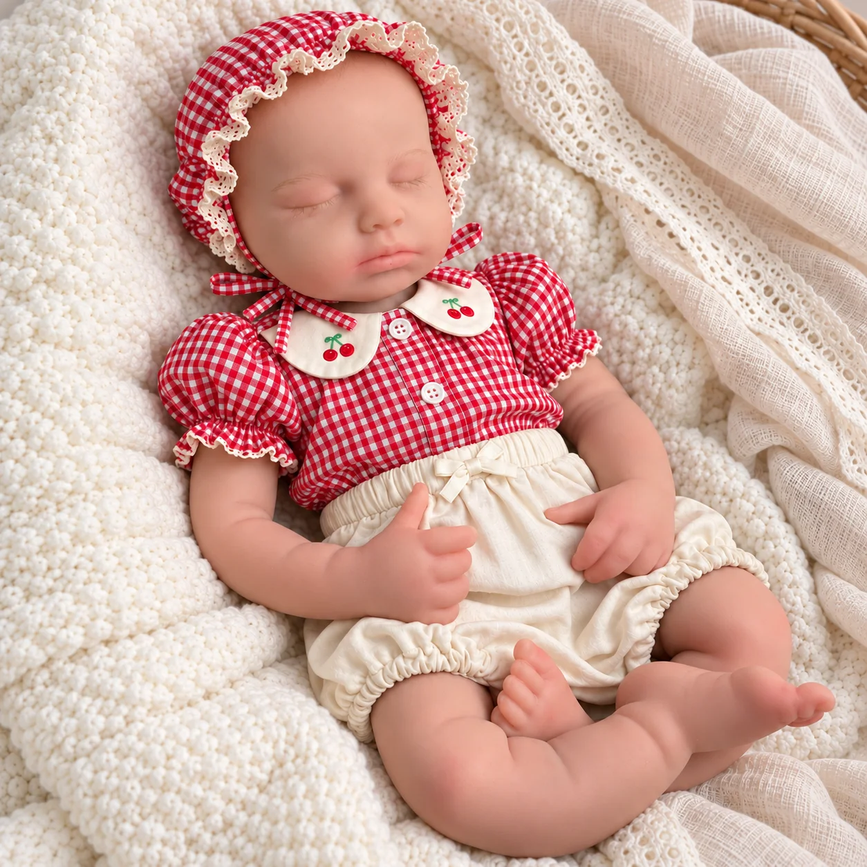20 Inch Reborn Baby Doll Full Body Silicone Soft Realistic Newborn Girl Doll for Adult Collectors Birthday Gift and Display