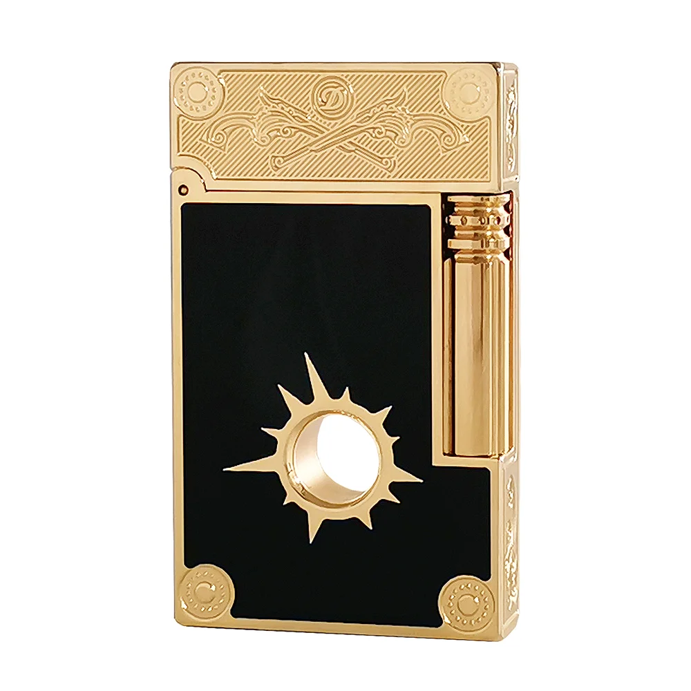 JT.Dunant Lighter Pure Copper Lacquer Refillable Gas Smoking Cigar Gadgets Men Halloween Gifts Collections 2025