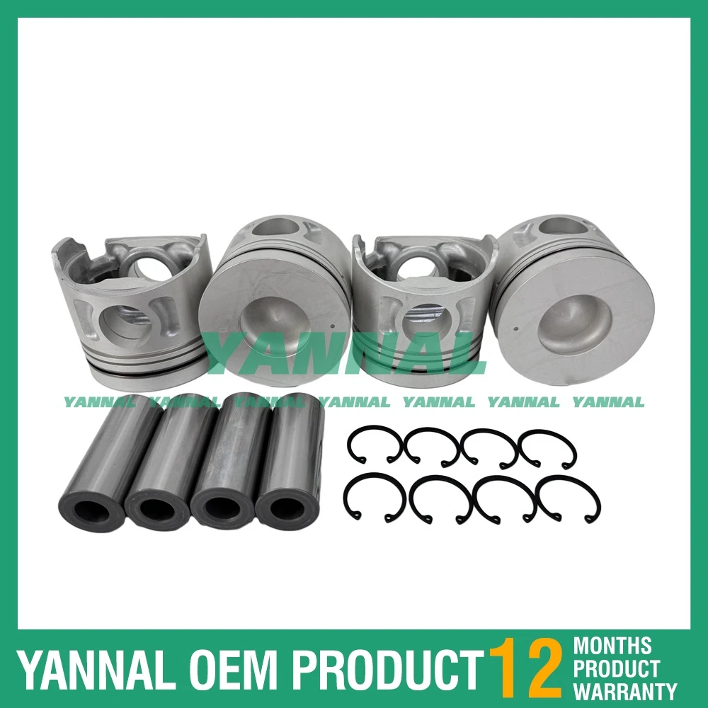 

4PCS 114MM S05C Piston For Hino Engine Parts